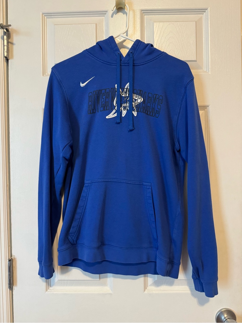 Nike Men’s Royal Blue Hooded Crewneck Sweatshirt